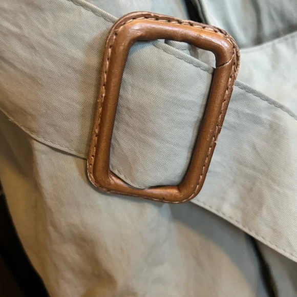 Vintage Banana Republic Men’s Green Trench Raincoat - size S - Picture 5 of 12